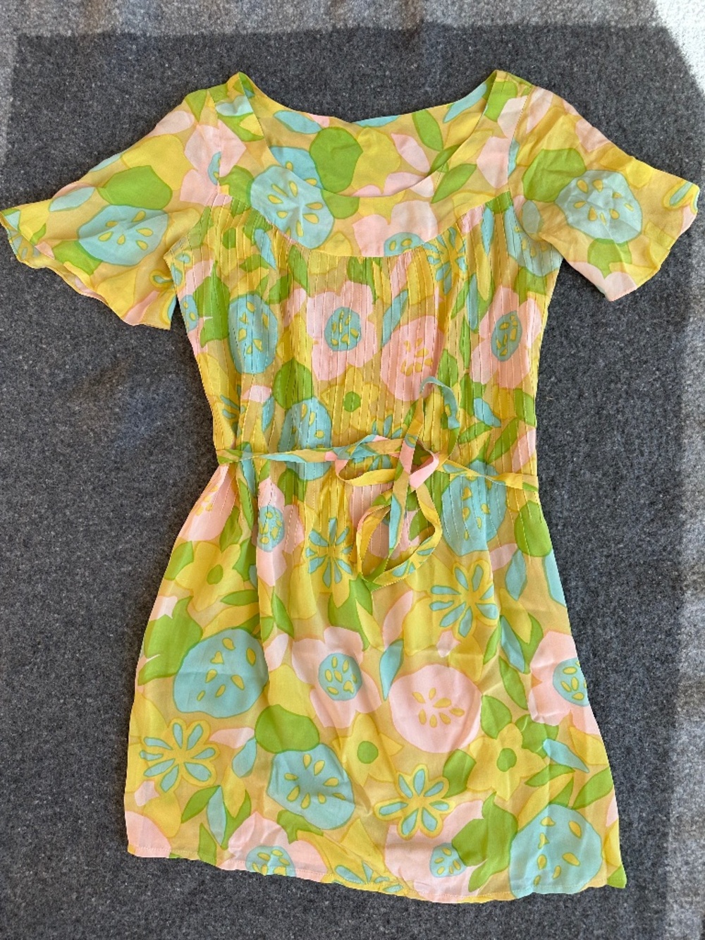 Silky flowery dress